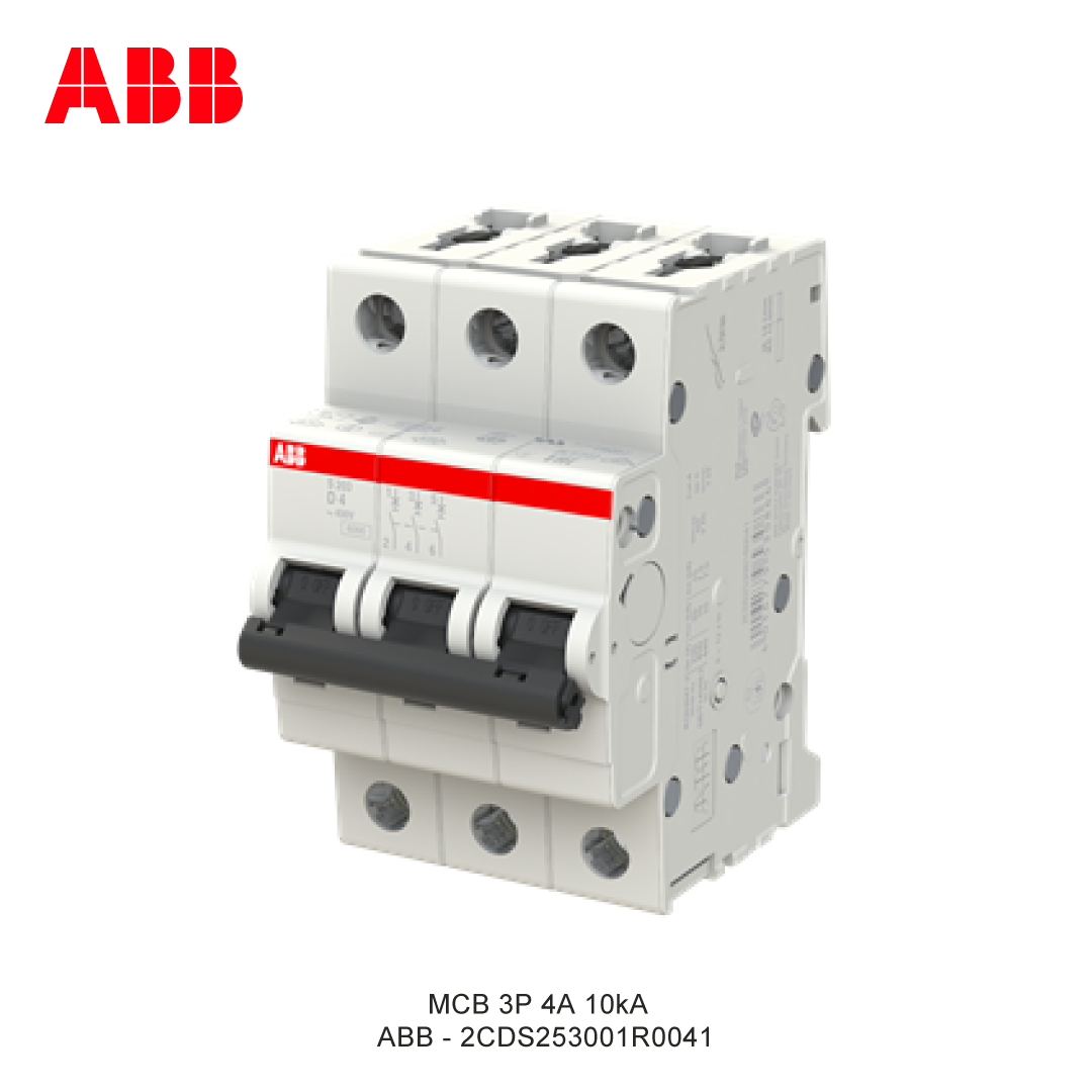 MCB 3P 4A 6kA/10kA CURVA D