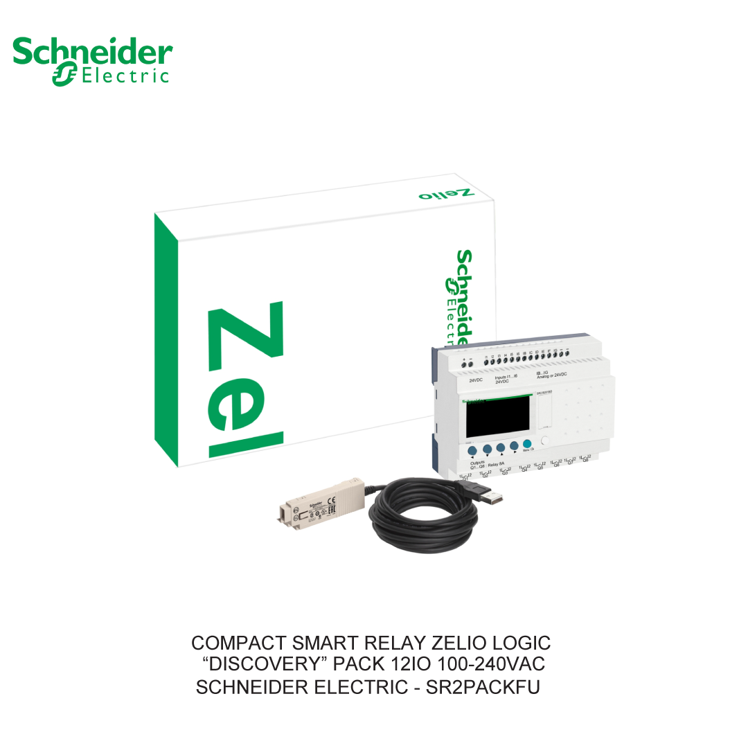 COMPACT SMART RELAY ZELIO LOGIC “DISCOVERY” PACK 12IO 100-240VAC