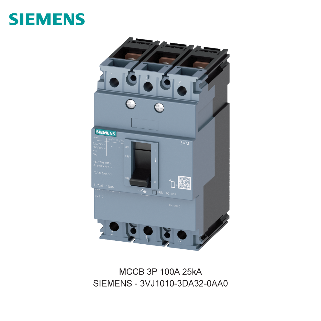 MCCB 3P 100A 25kA
