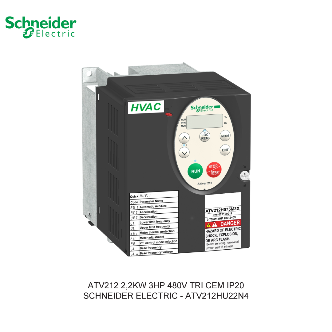 ATV212 2,2KW 3HP 480V TRI CEM IP20