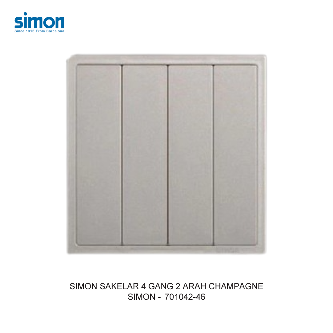 SIMON i7 4 GANG 2 WAY SWITCH MODULE CHAMPAGNE