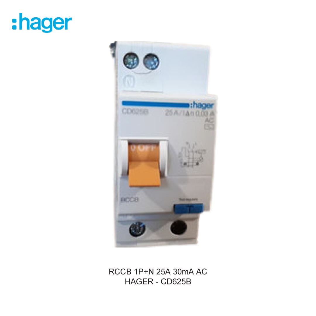 RCCB 1P+N 25A 30mA AC