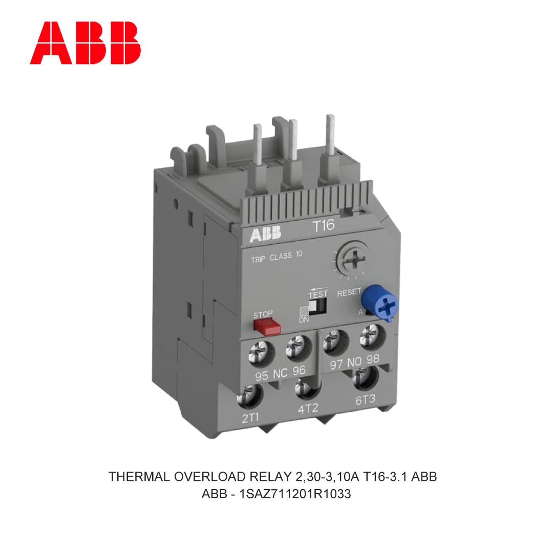 RELAY THERMAL BEBAN LEBIH 2,30-3,10A T16-3.1 ABB