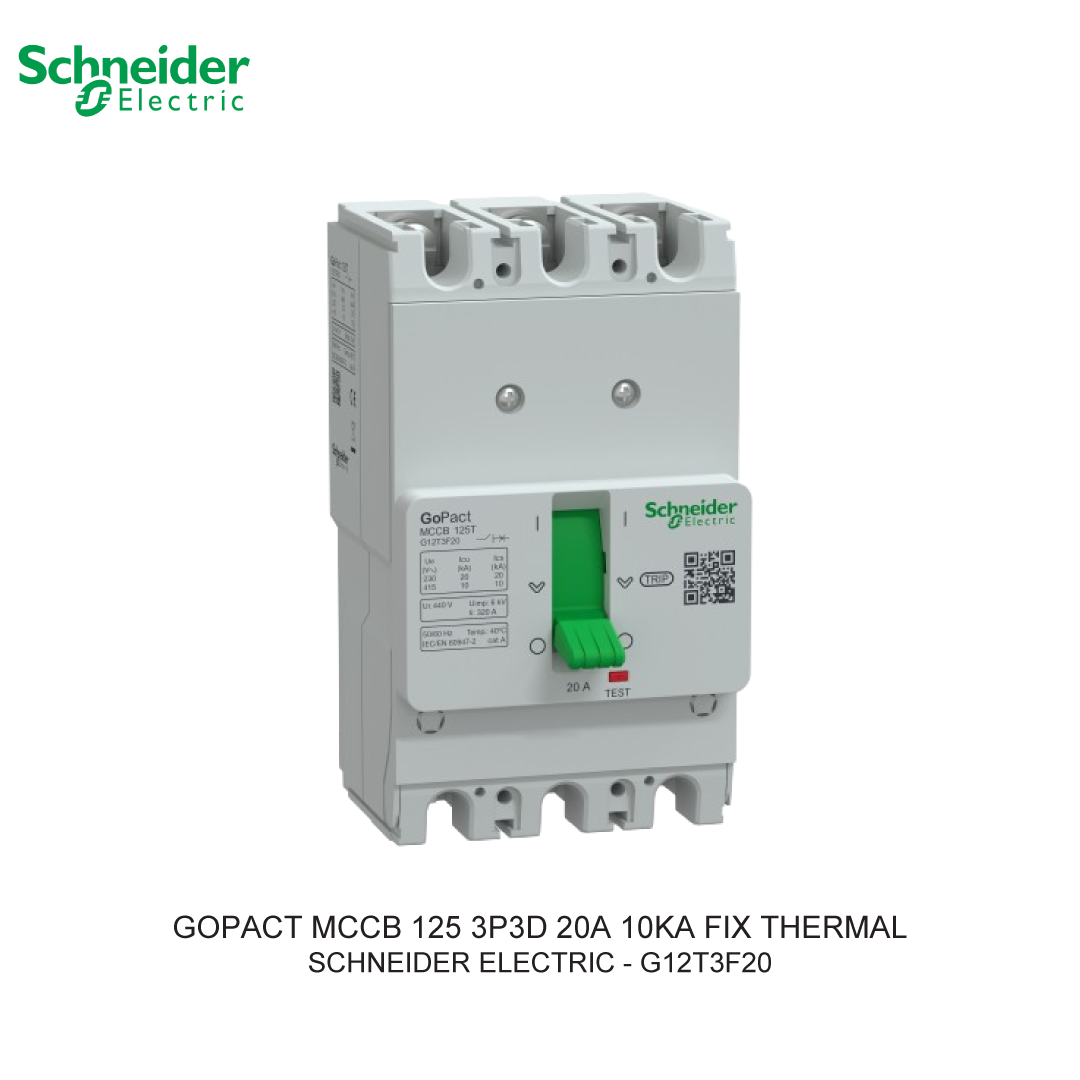 GOPACT MCCB 3P3D 20A 10KA FIX THERMAL