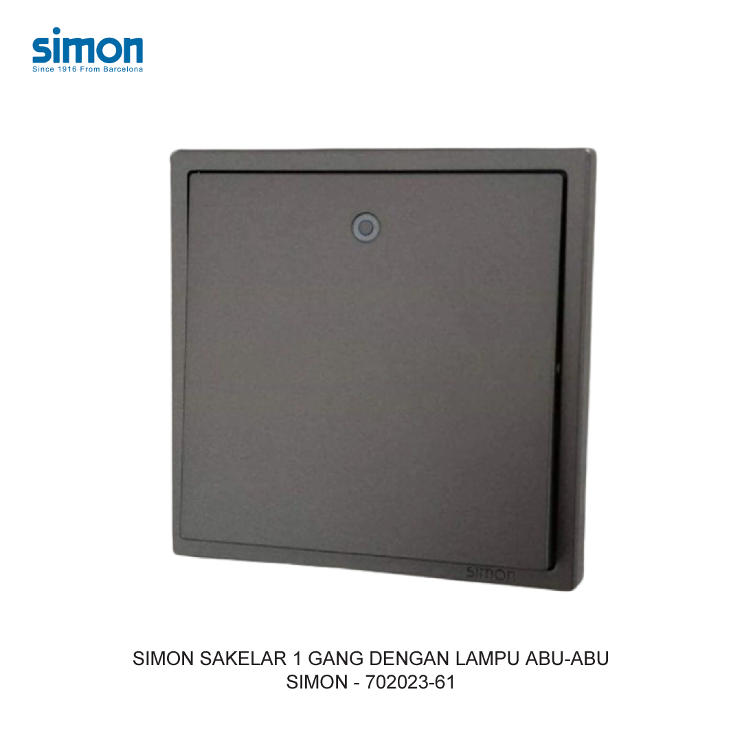 SIMON i7 DOUBLE POLE SWITCH MODULE WITH LED GREY
