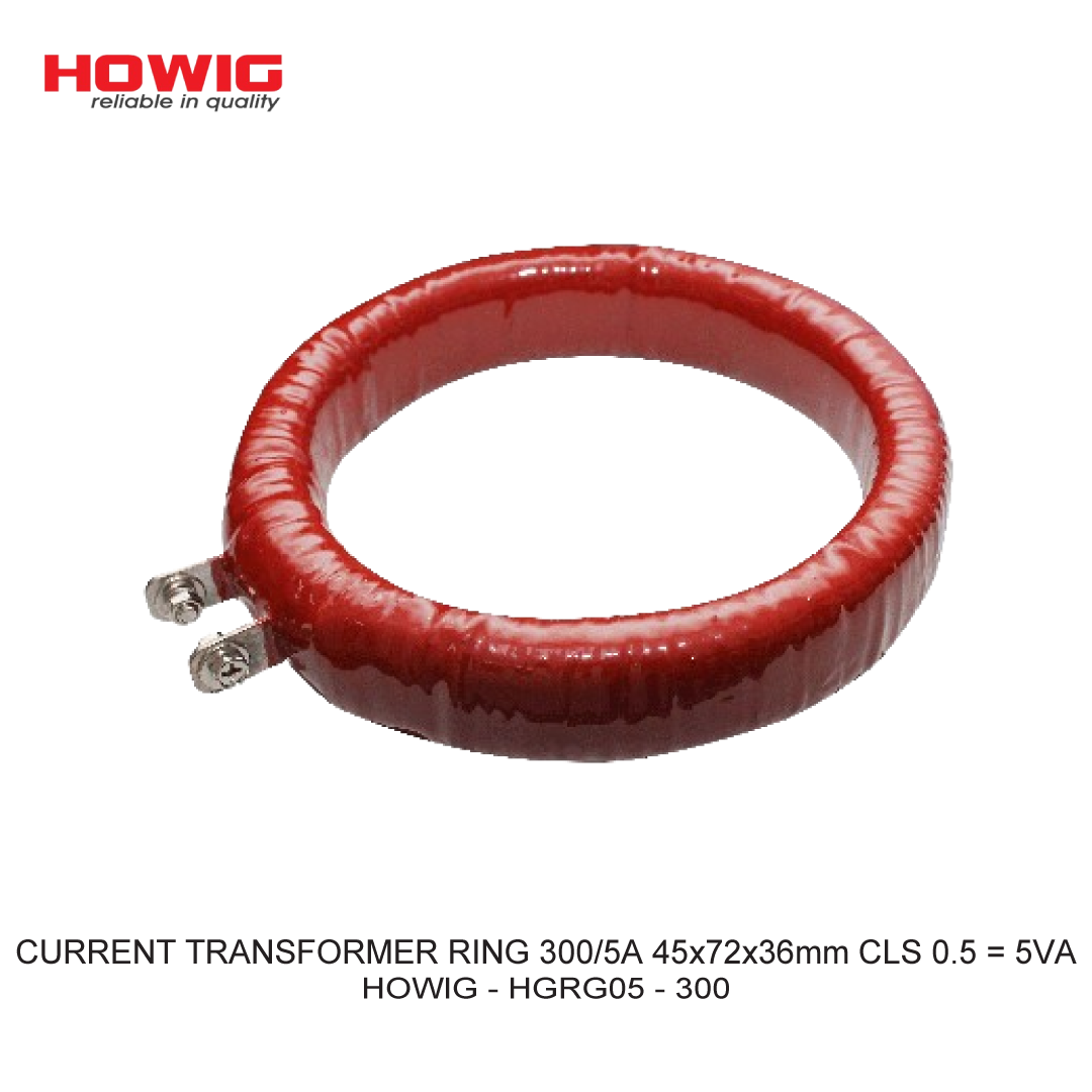 CURRENT TRANSFORMER RING 300/5A 45x72x36mm CLS 0.5 = 5VA