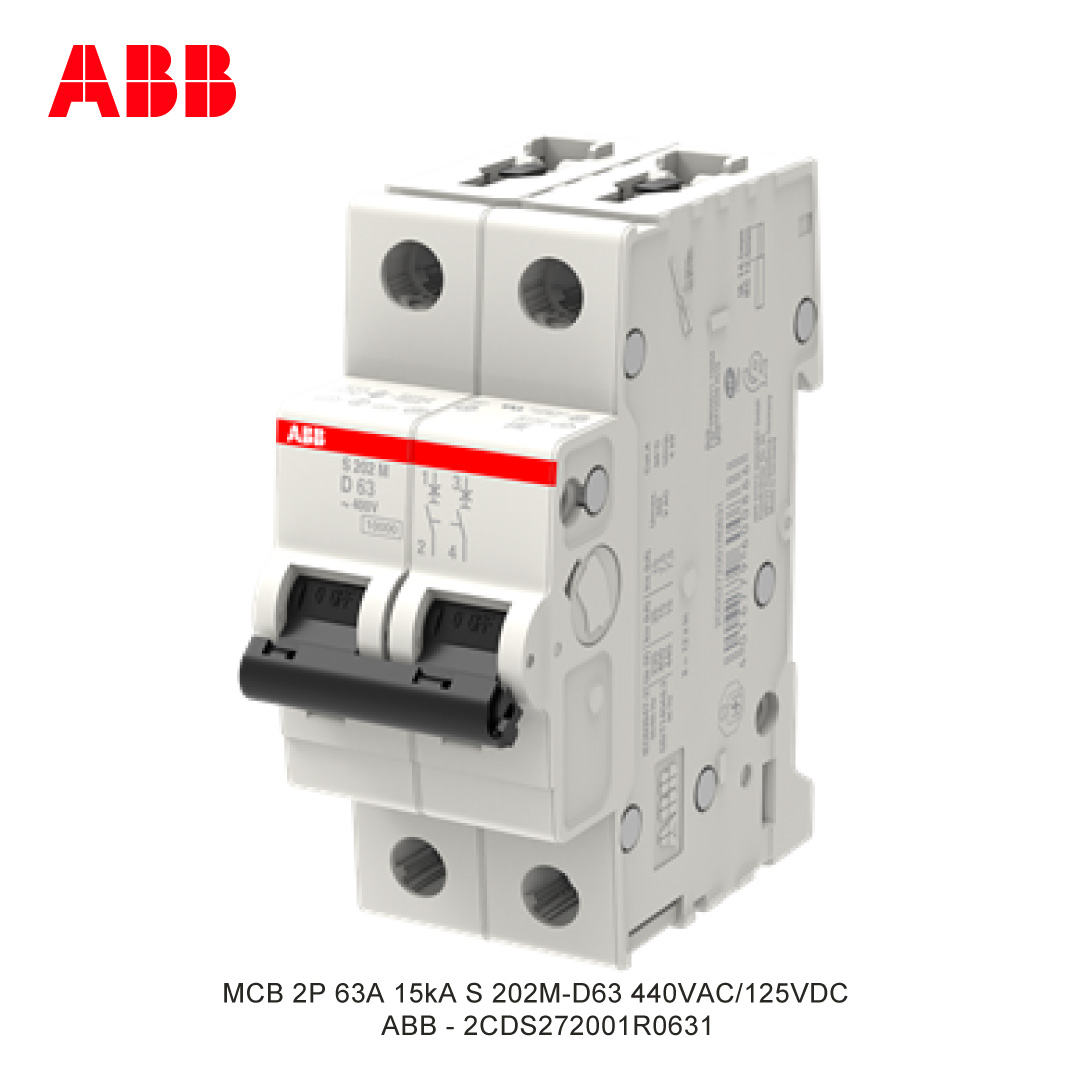 MCB 2P 63A 15kA KURVA D