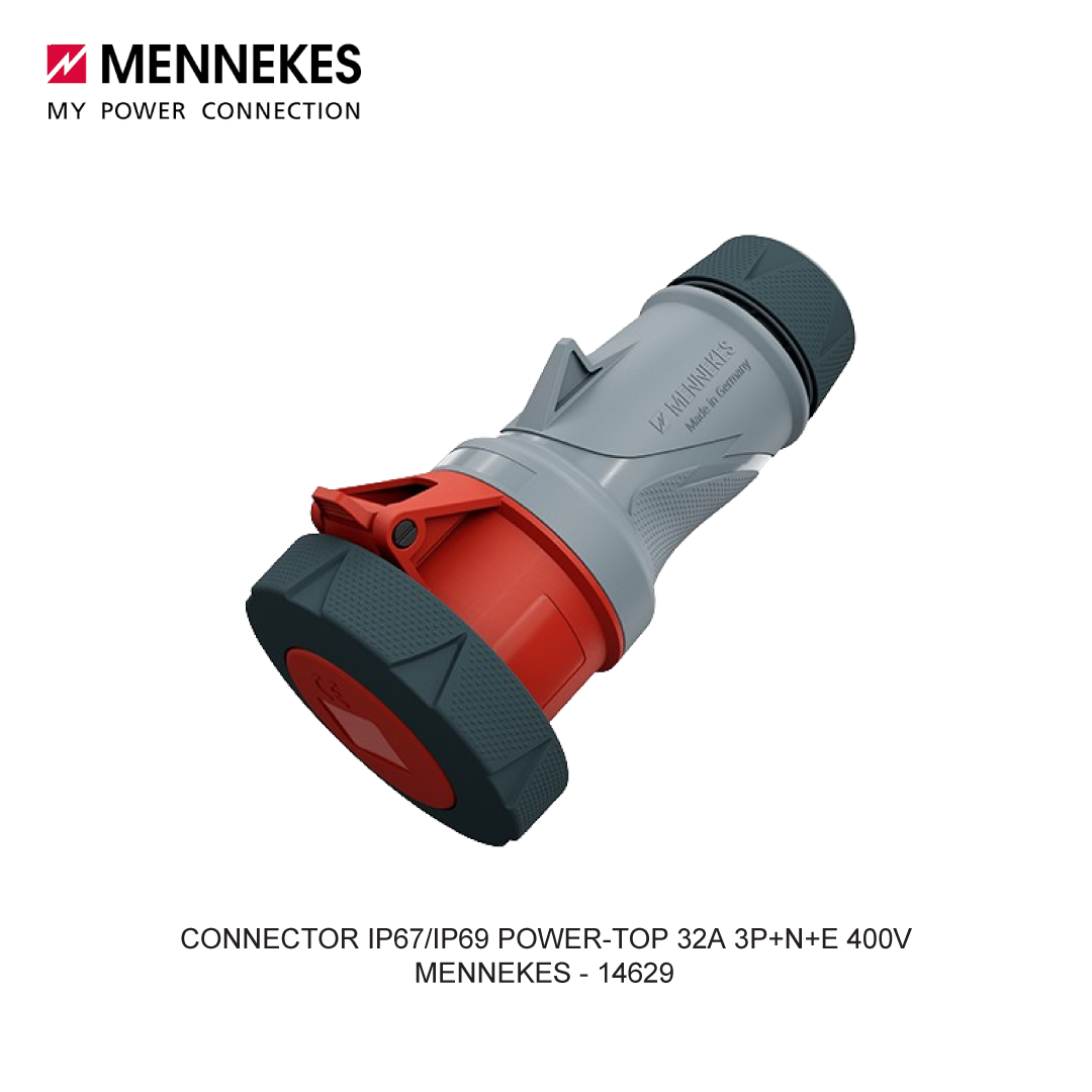 CONNECTOR IP67/IP69 POWER-TOP 32A 3P+N+E 400V