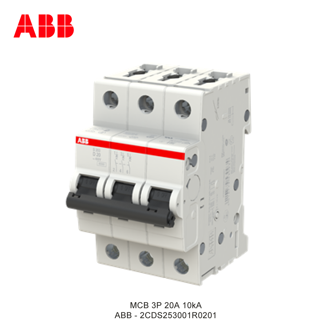 MCB 3P 20A 6kA/10kA KURVA D