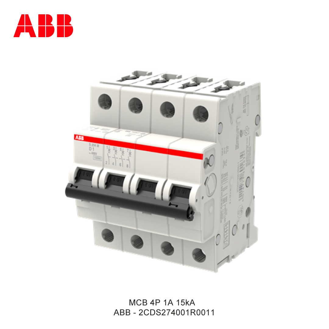 MCB 4P 1A 15kA CURVA D