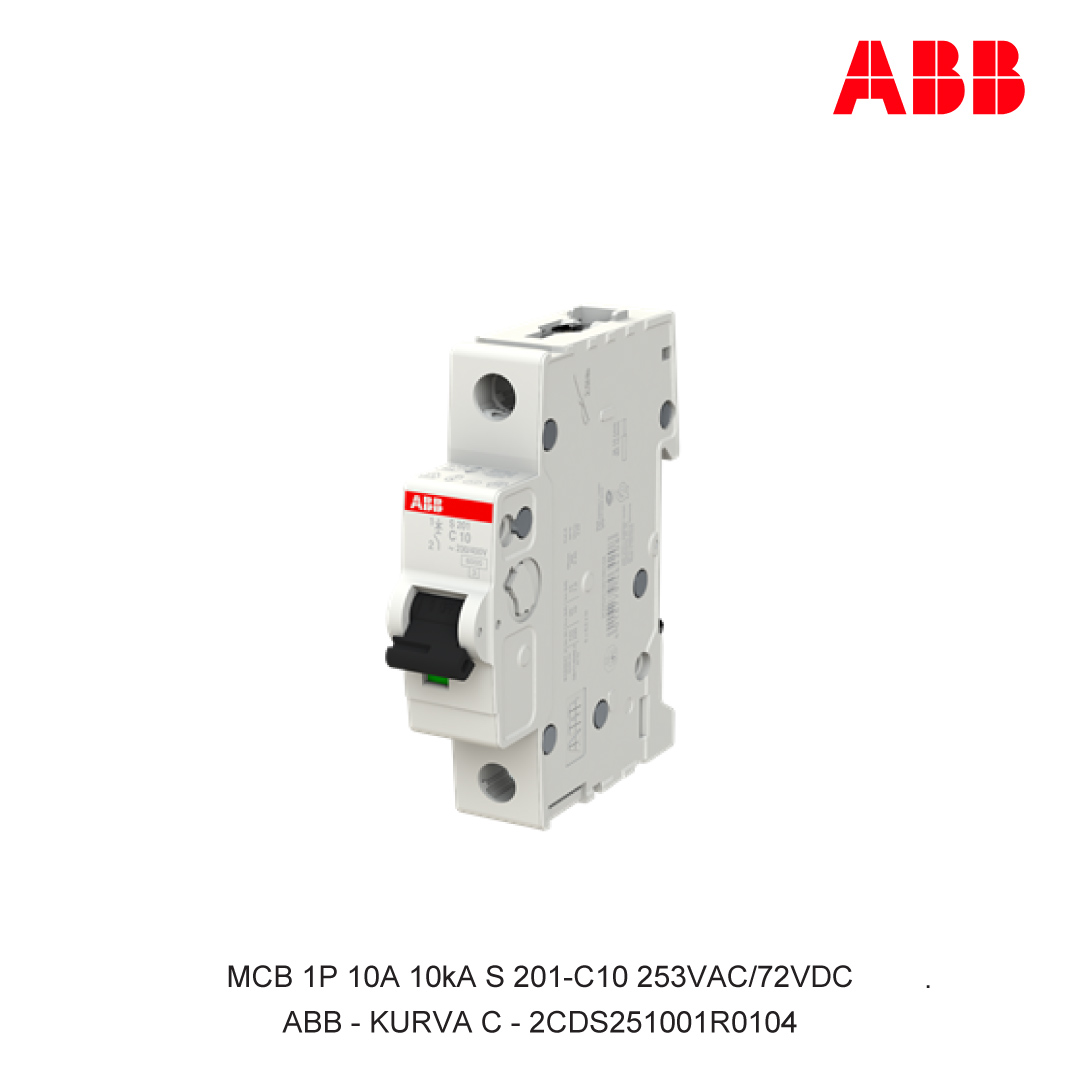 MCB 1P 10A 6kA/10kA CURVA C