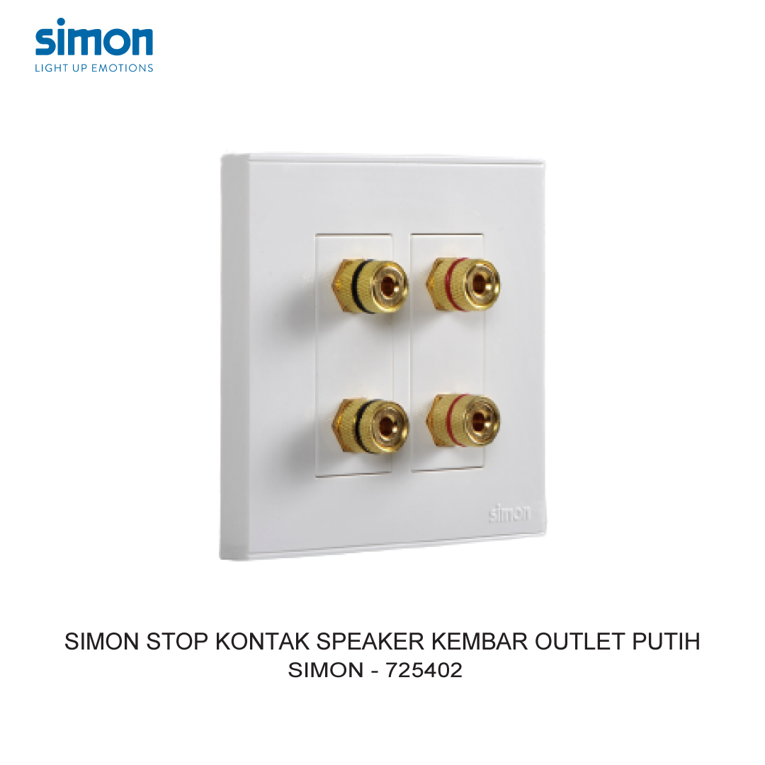 SIMON E6 TWIN SPEAKER OUTLET WHITE
