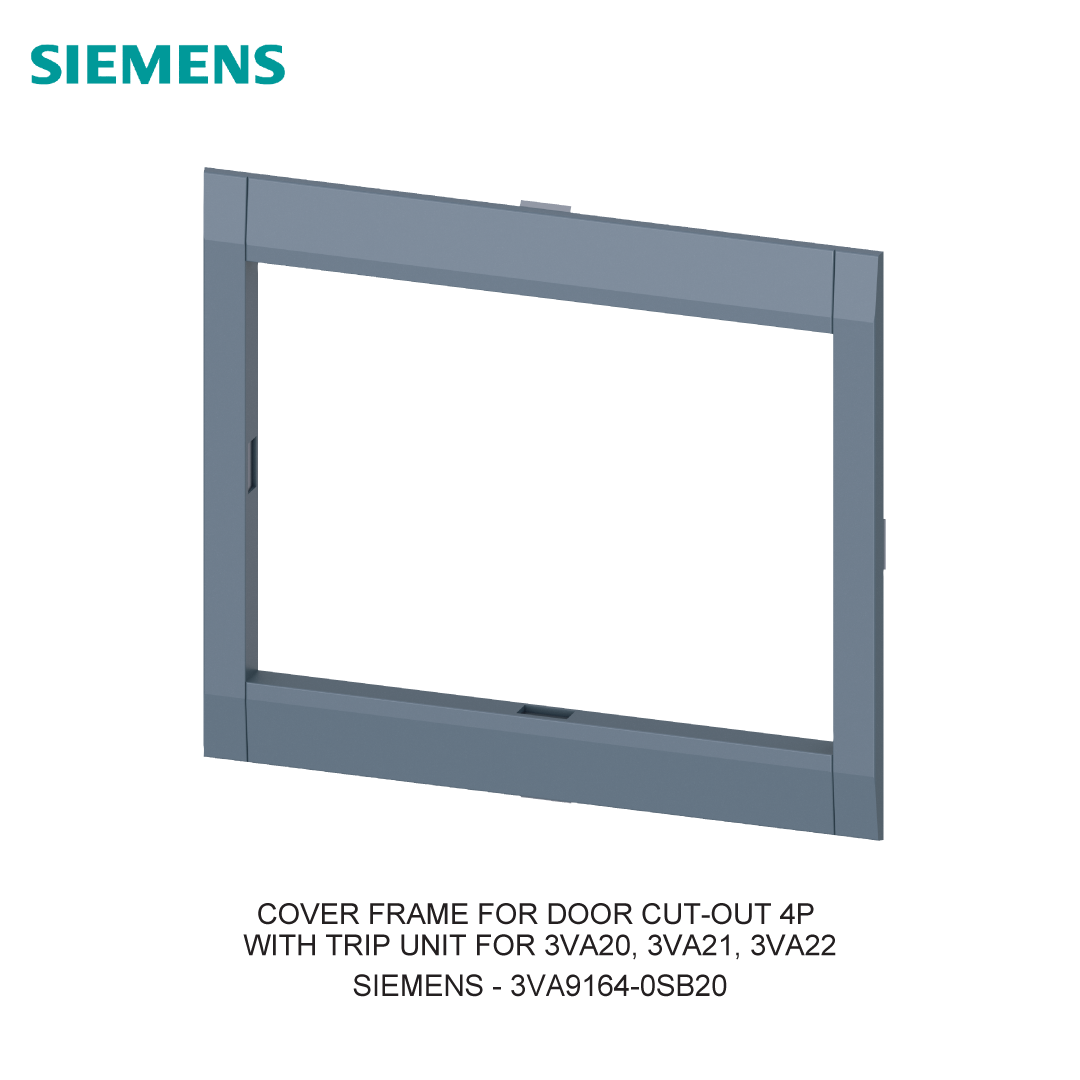 COVER FRAME FOR DOOR CUT-OUT 4P WITH TRIP UNIT FOR 3VA20, 3VA21, 3VA22