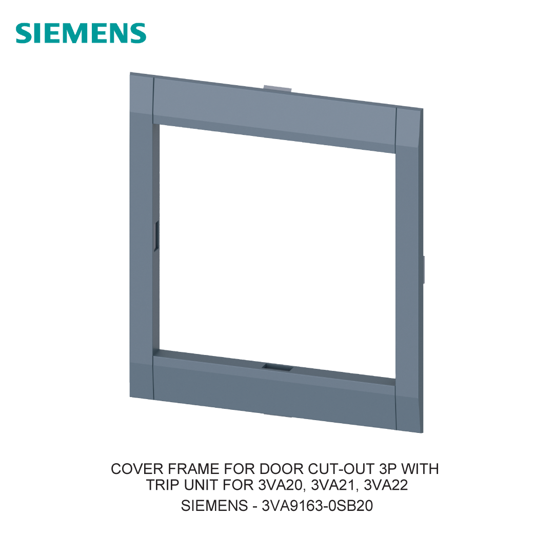 COVER FRAME FOR DOOR CUT-OUT 3P WITH TRIP UNIT FOR 3VA20, 3VA21, 3VA22