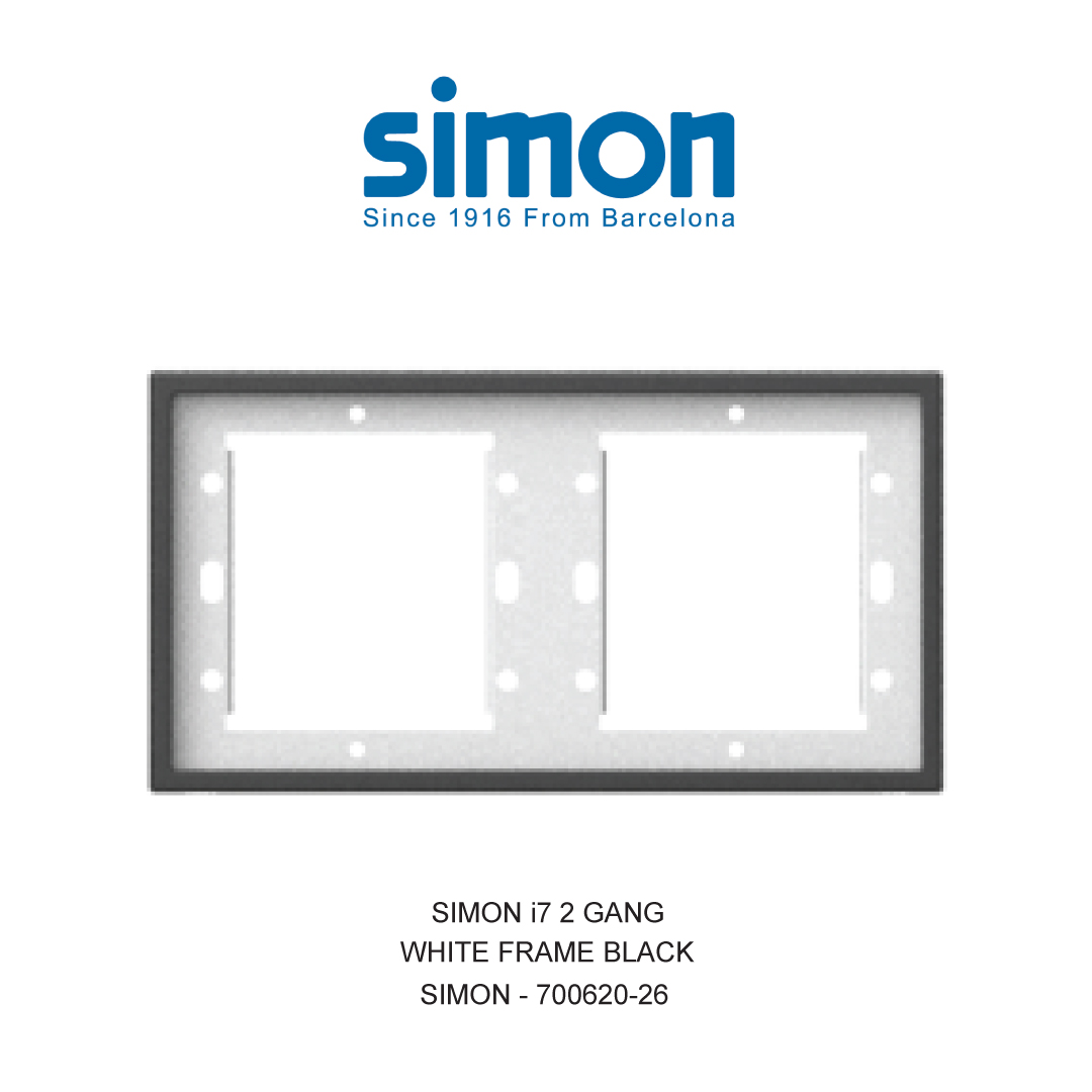 SIMON i7 BINGKAI PUTIH 2 GANG HITAM