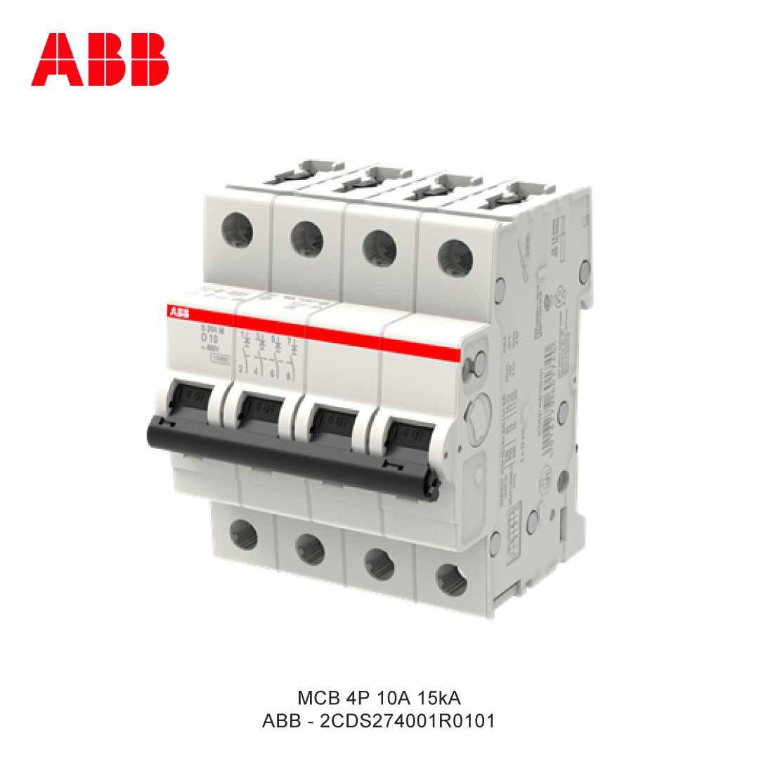 MCB 4P 10A 15kA CURVA D