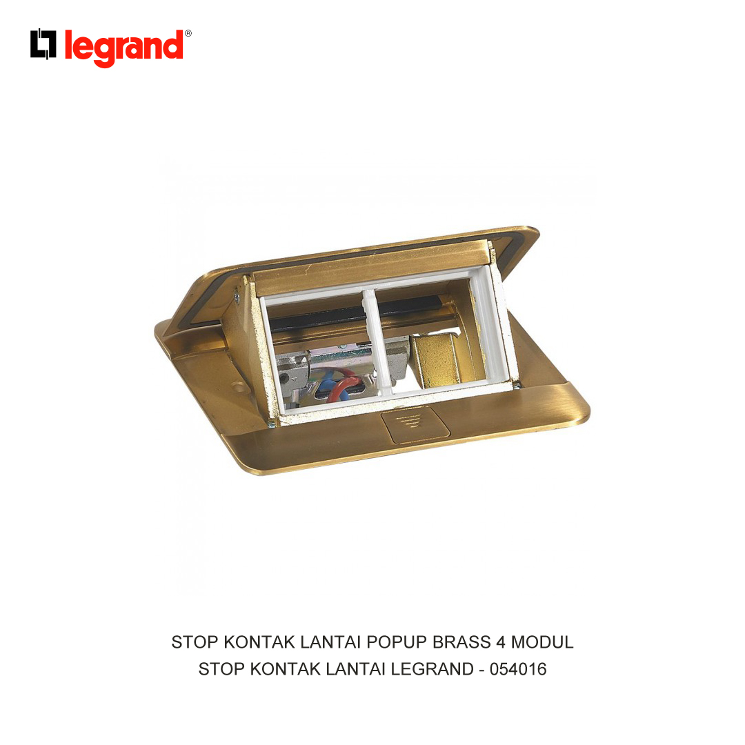 STOP KONTAK LANTAI POPUP BRASS 4 MODUL