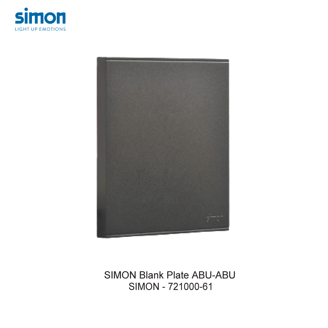 SIMON E6 BLANK PLATE ABU-ABU