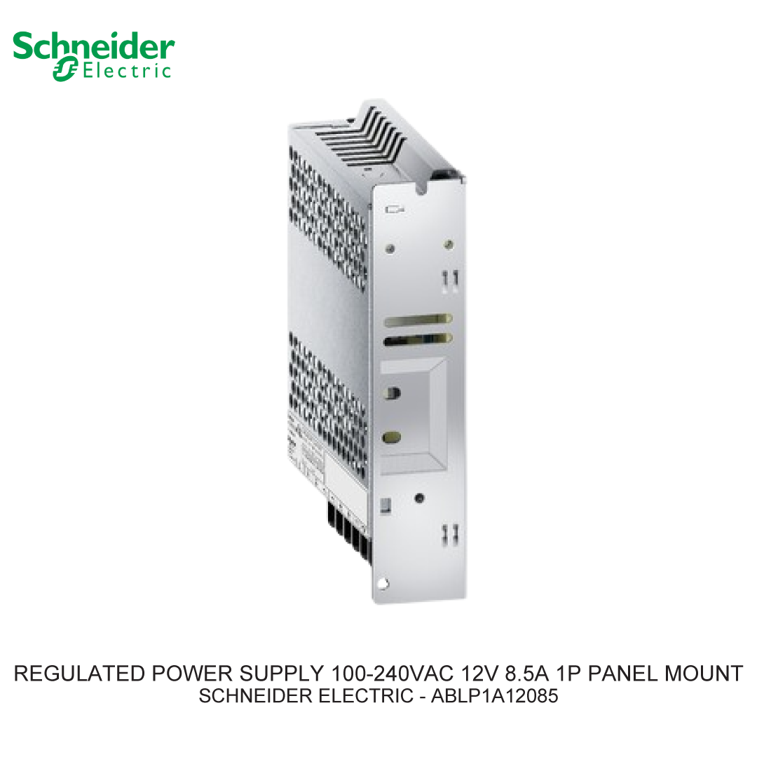 REGULATED POWER SUPPLY 100-240VAC 12V 8.5A 1P PANEL MOUNT