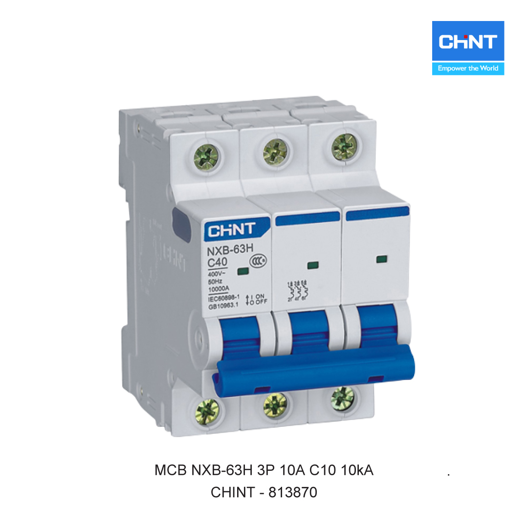 CHINT MCB NXB-63H 3P 10A C10 10kA