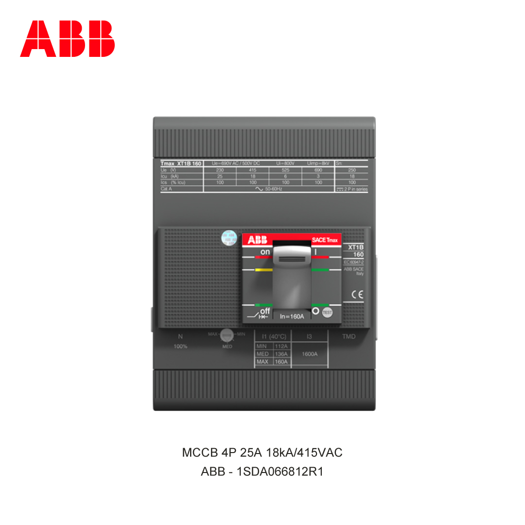 MCCB 4P 25A 18kA/415VAC