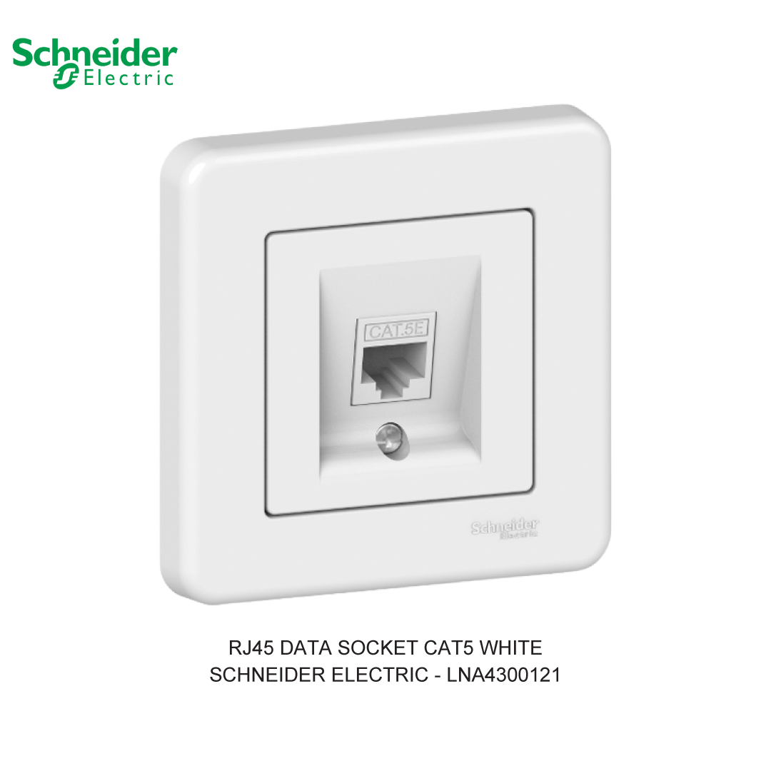RJ45 DATA SOCKET CAT5 WHITE
