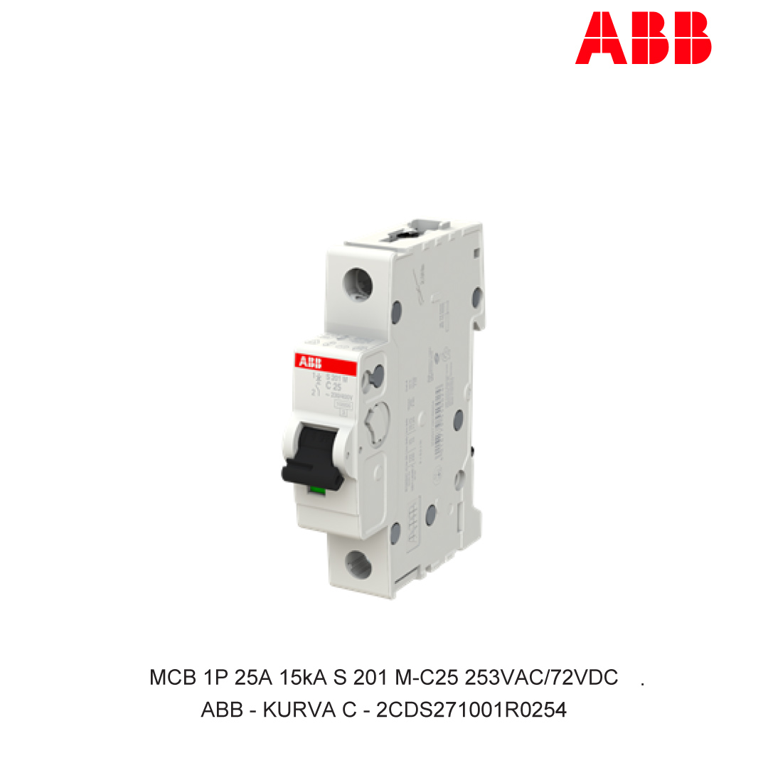 MCB 1P 25A 15kA CURVA C