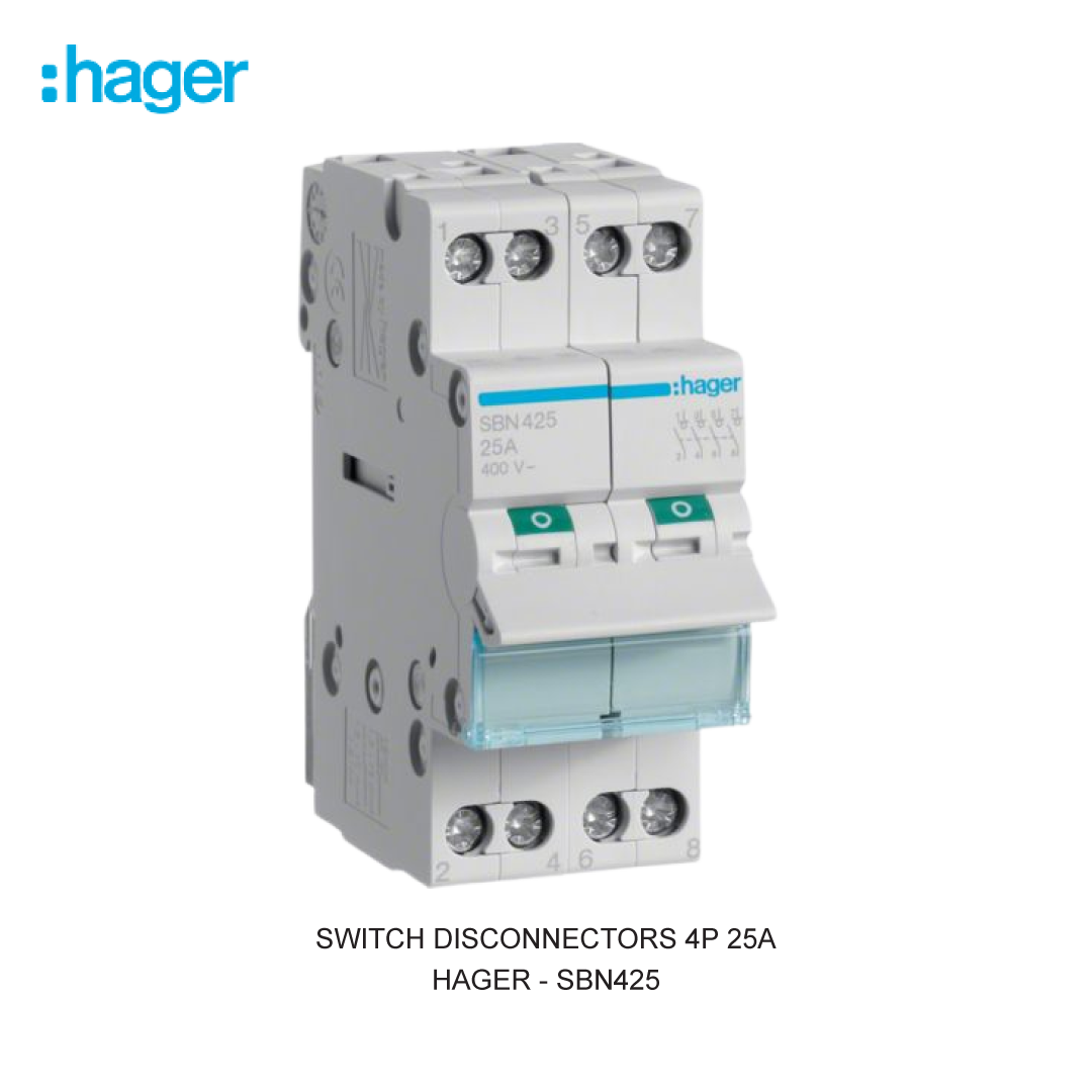 SWITCH DISCONNECTORS 4P 25A