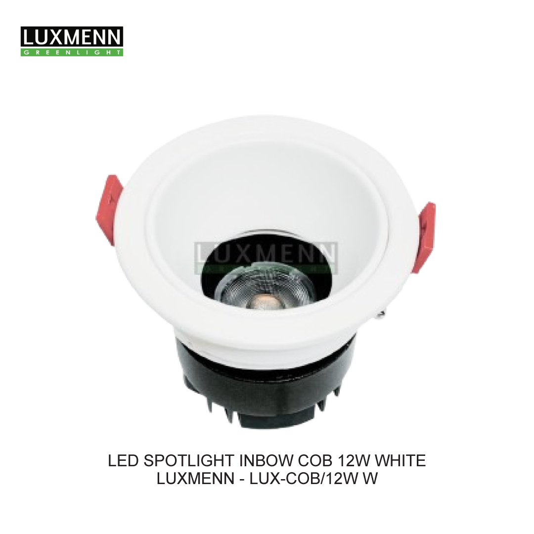 LUXMENN LAMPU SPOT INBOW COB 12W WHITE