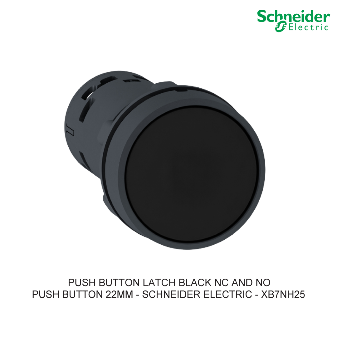 PUSH BUTTON LATCH BLACK NC AND NO