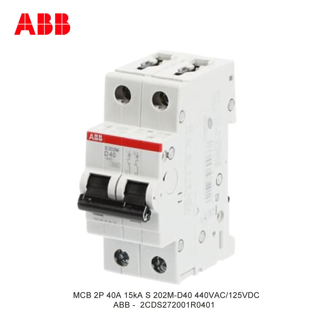 MCB 2P 40A 15kA KURVA D