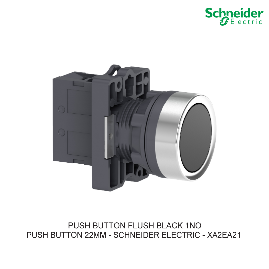 PUSH BUTTON FLUSH BLACK 1NO