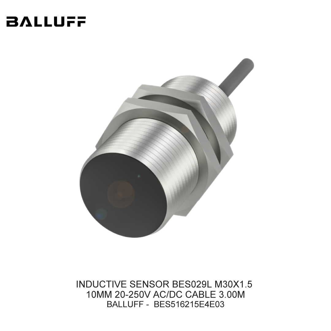 INDUCTIVE SENSOR BES029L M30X1.5 10MM 20-250V AC/DC CABLE 3.00M