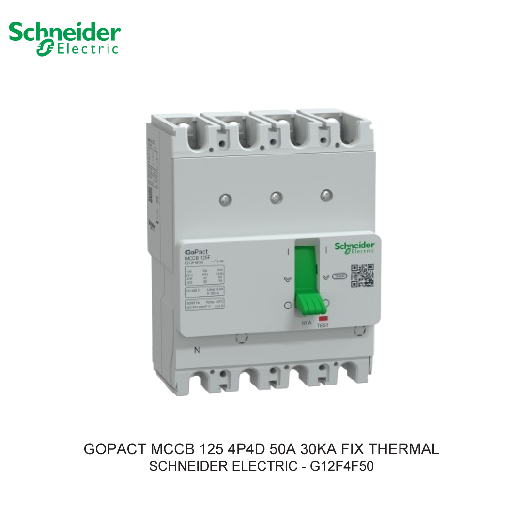GOPACT MCCB 4P4D 50A 30KA FIX THERMAL