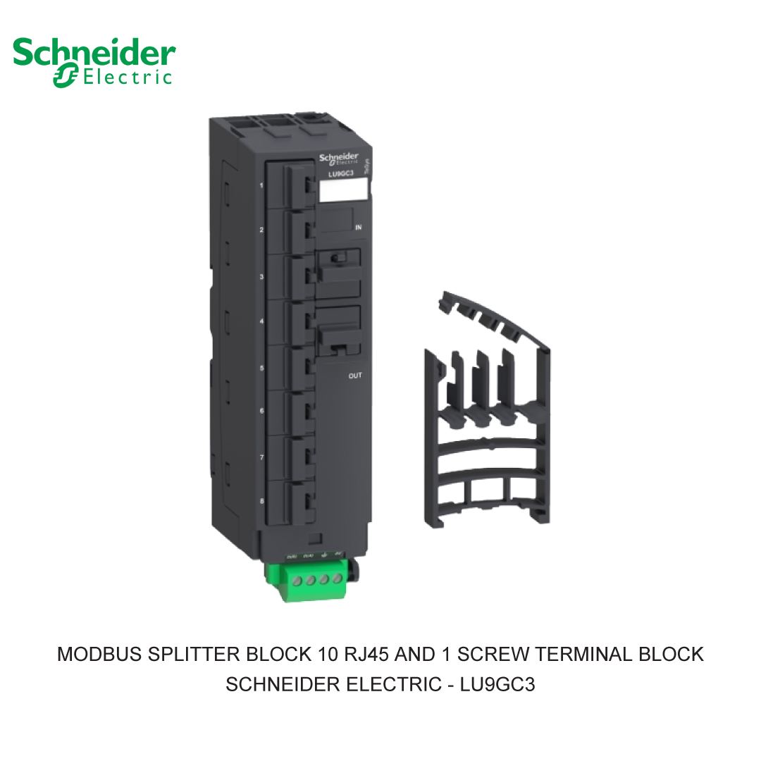 MODBUS SPLITTER BLOCK 10 RJ45 AND 1 SCREW TERMINAL BLOCK