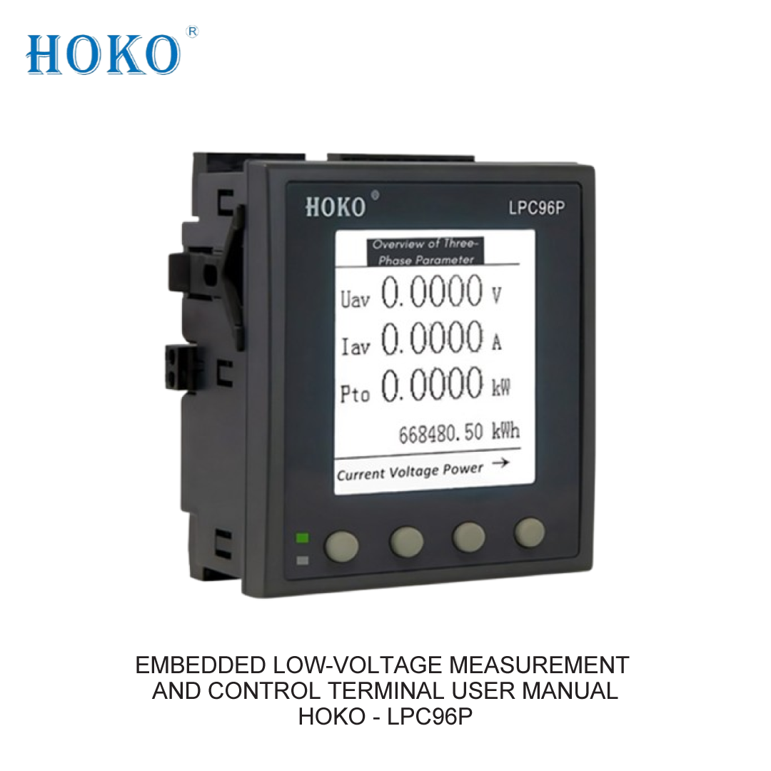 EMBEDDED LOW-VOLTAGE MEASUREMENT AND CONTROL TERMINAL USER MANUAL
