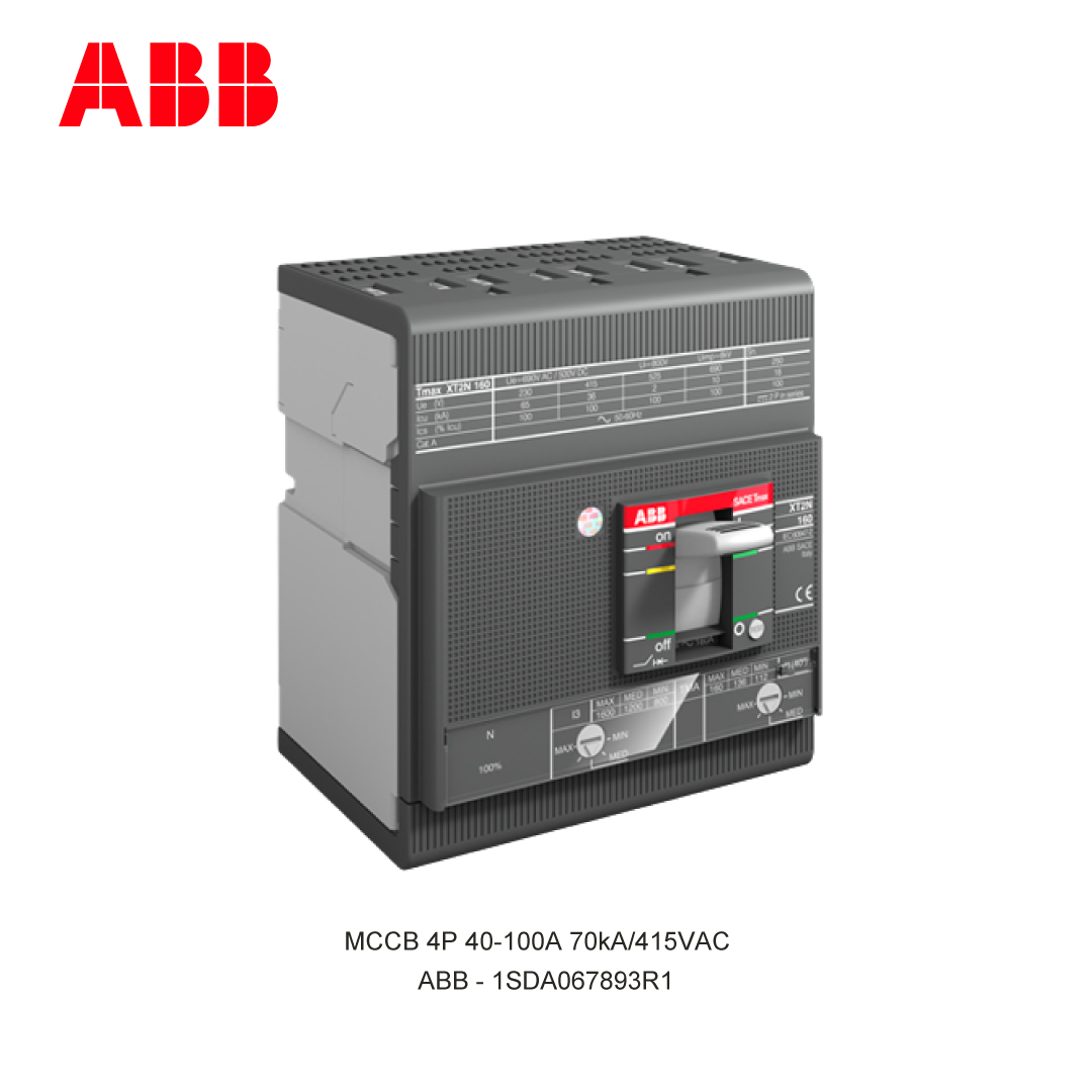 MCCB 4P 40-100A 70kA/415VAC