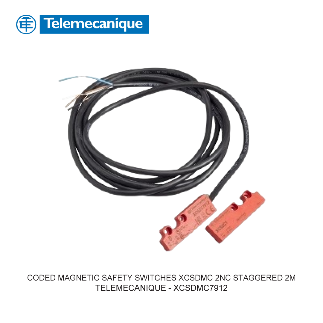 CODED MAGNETIC SAFETY SWITCHES XCSDMC 2NC STAGGERED 2M
