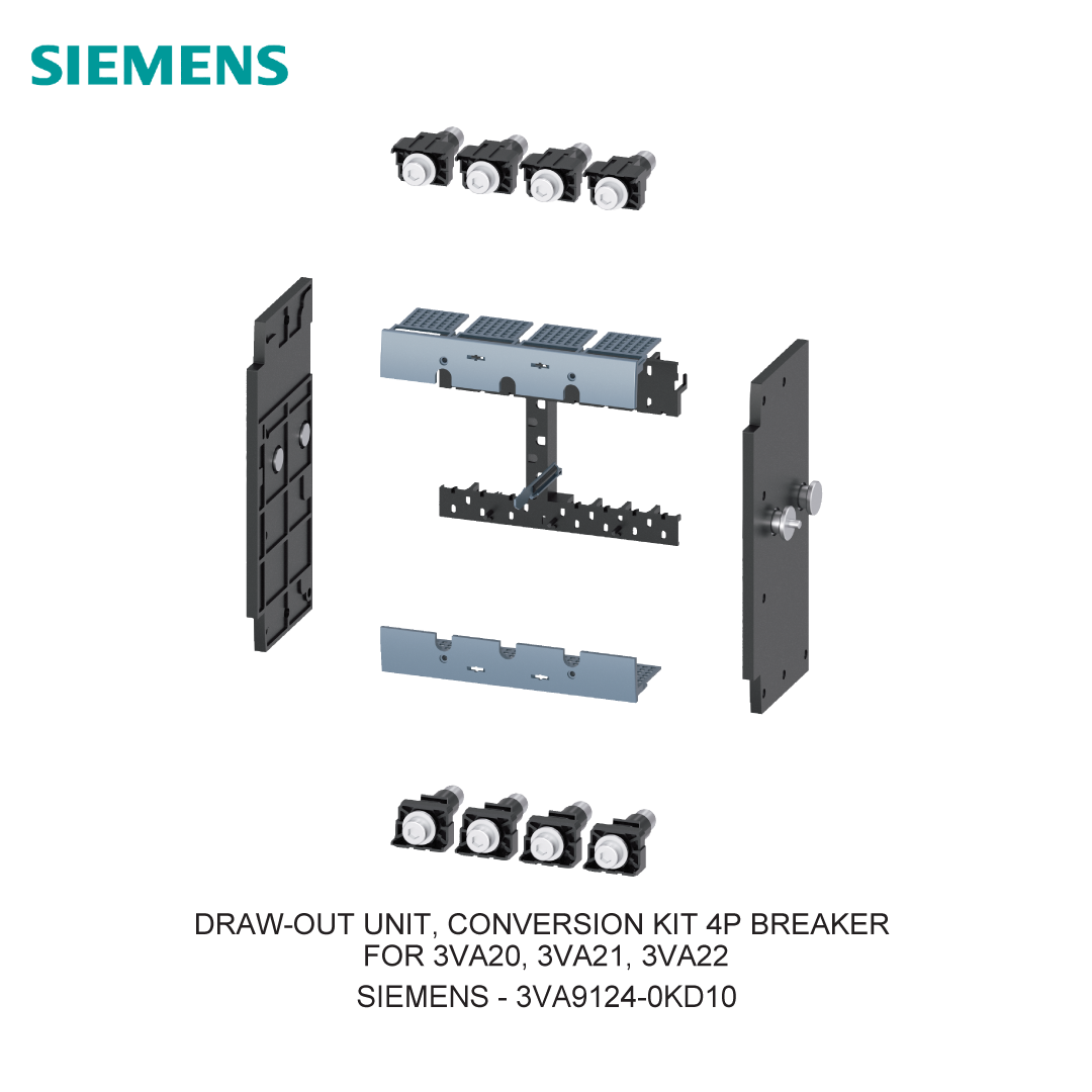 DRAW-OUT UNIT, CONVERSION KIT 4P BREAKER FOR 3VA20, 3VA21, 3VA22