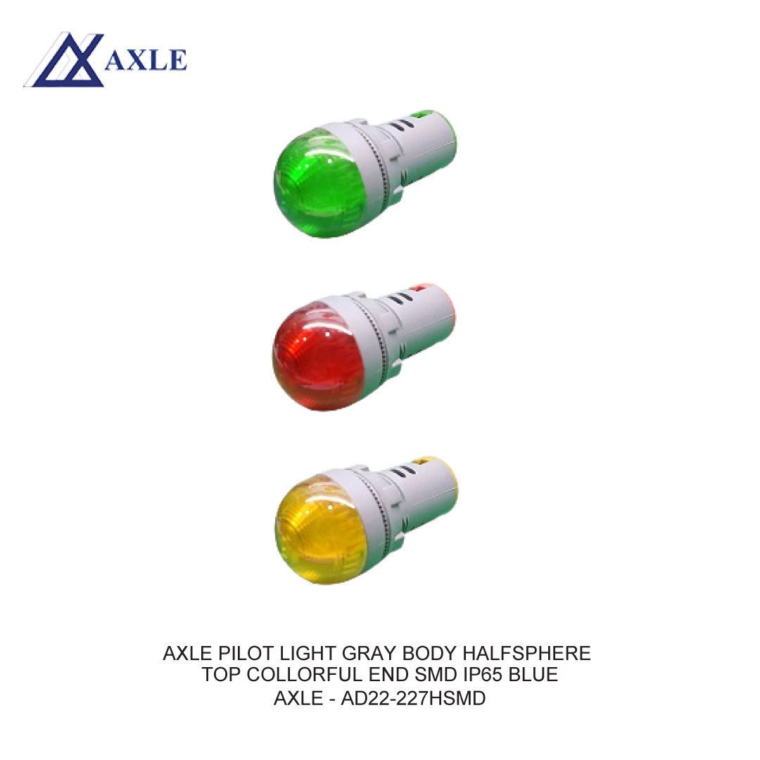 AXLE PILOT LIGHT GRAY BODY HALFSPHERE TOP COLLORFUL END SMD IP65 BLUE