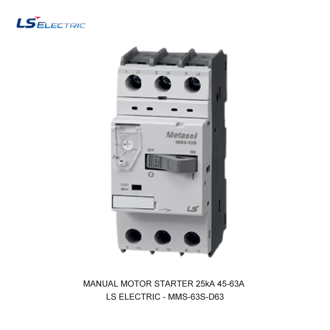 MANUAL MOTOR STARTER 25kA 45-63A