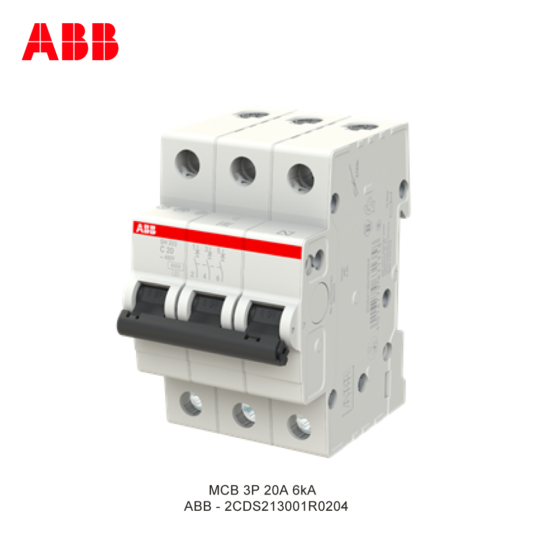 MCB 3P 20A 6kA KURVA C