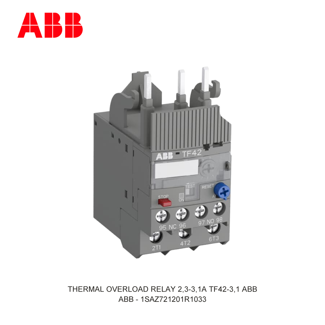 RELAY THERMAL BEBAN LEBIH 2,3-3,1A TF42-3,1 ABB