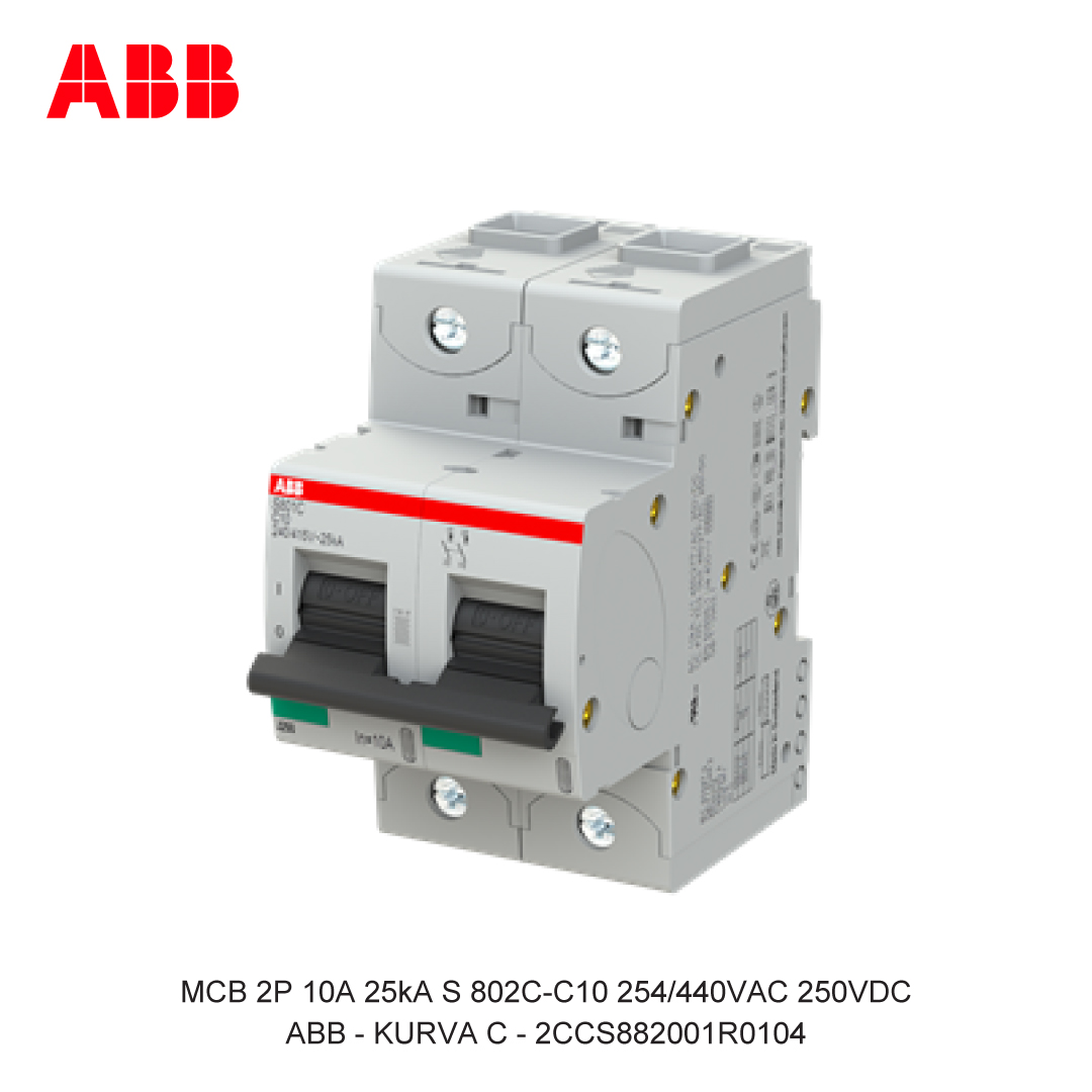 MCB 2P 10A 25kA CURVA C