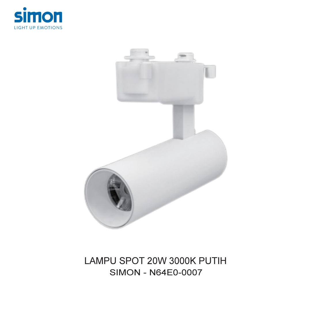 SIMON LAMPU SPOT 20W 3000K PUTIH