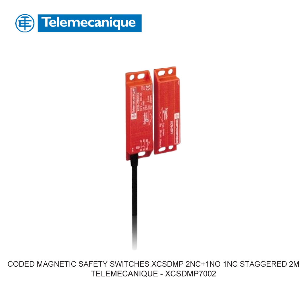 CODED MAGNETIC SAFETY SWITCHES XCSDMP 2NC+1NO 1NC STAGGERED 2M