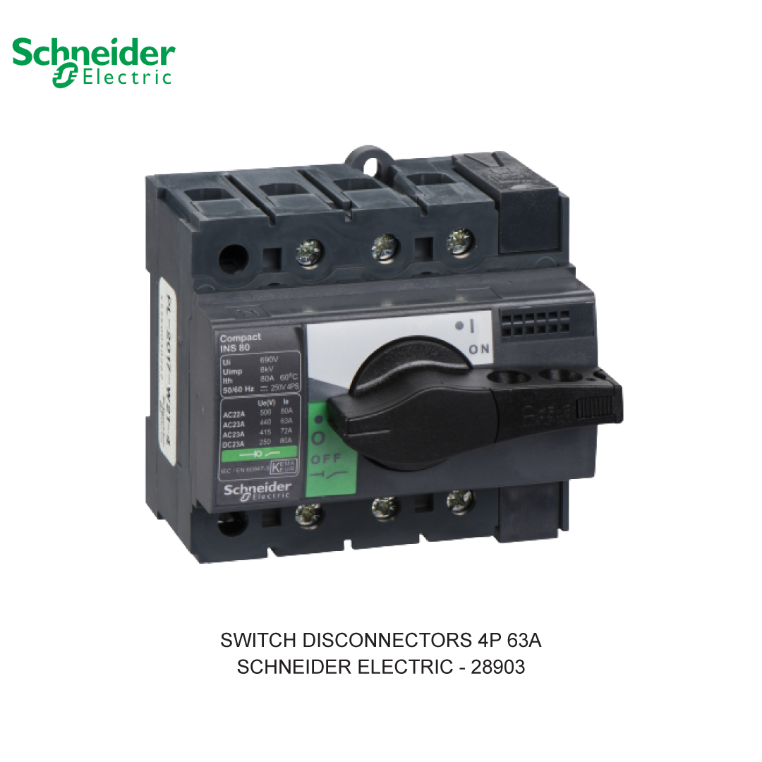 SWITCH DISCONNECTORS 4P 63A