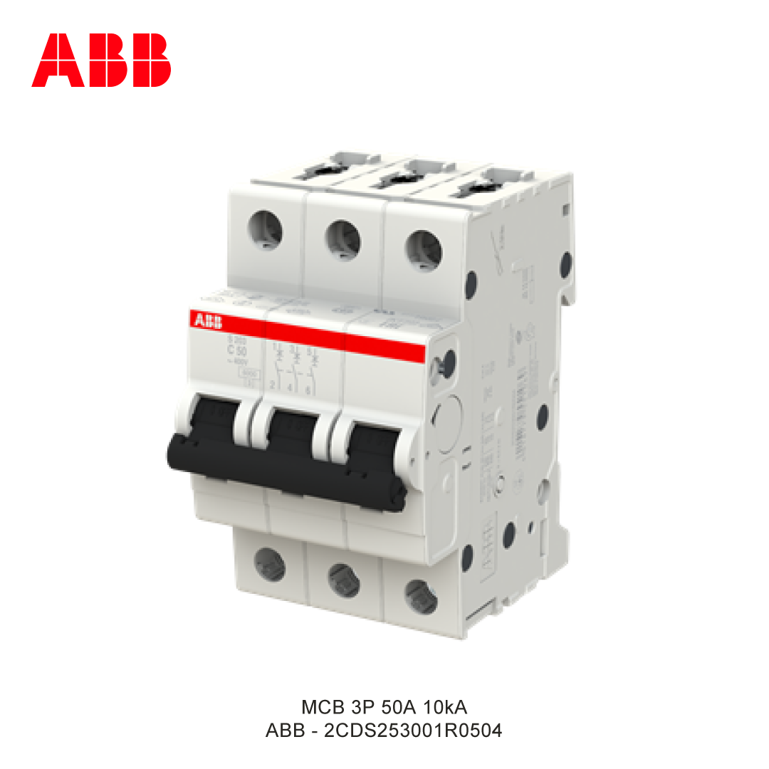 MCB 3P 50A 6kA/10kA KURVA C