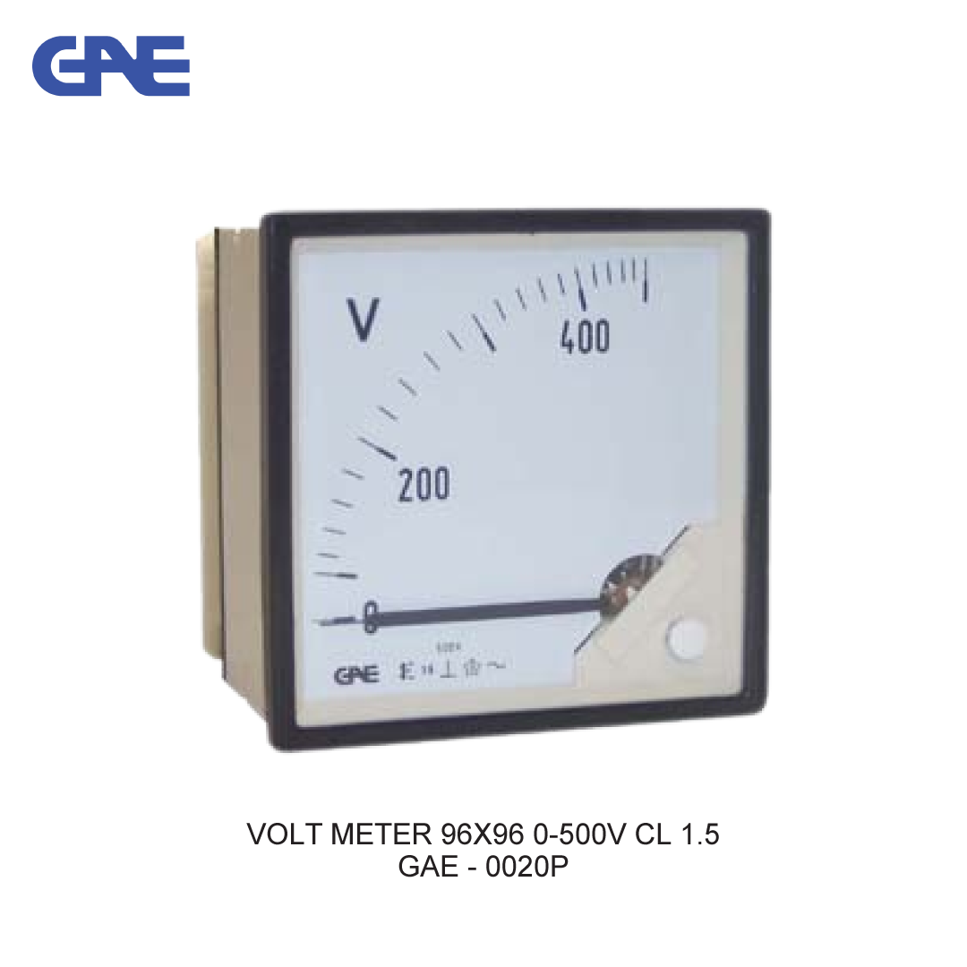 VOLT METER 96X96 0-500V CL 1.5