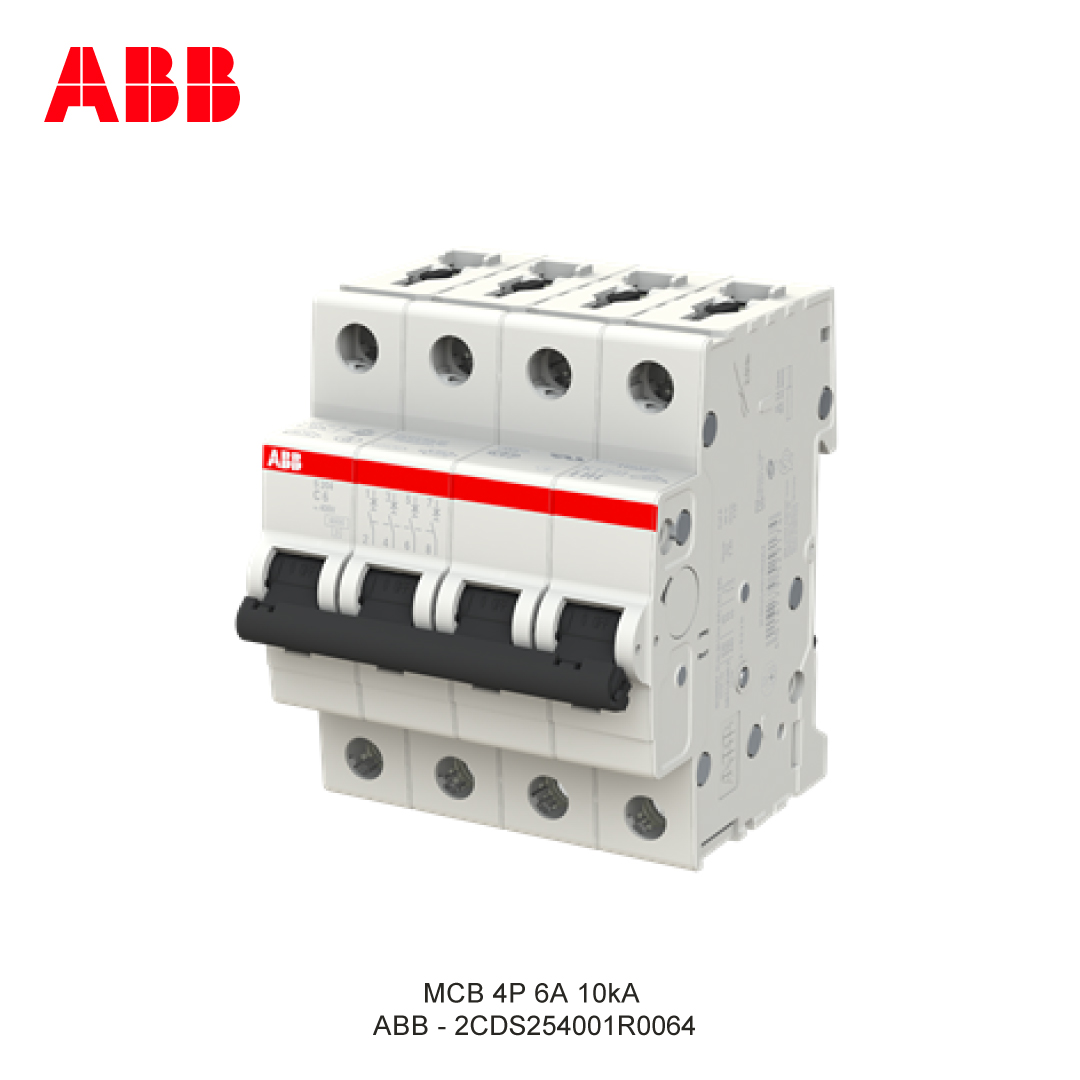 MCB 4P 6A 6kA/10kA KURVA C